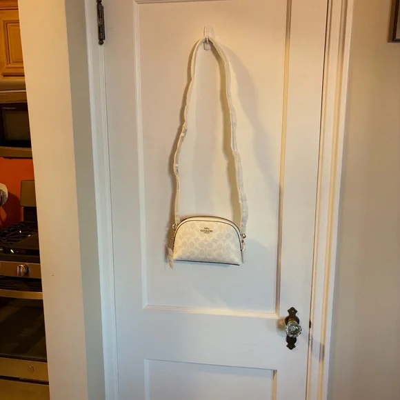 NWT ๐ฒ Coach Madi Crossbody Bag in Chalk Signature Leather - Picture 3 of 13